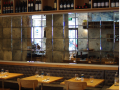 resturant glass fitout stylish modern interir design using antique glass mirror for a stylish