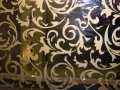 Decourative Etched glass mirror