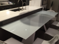 Custom made kitchen table top counter glass toughen glass ireland