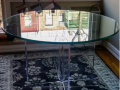 touquality modern interior design uv bonding glass table made for interior design glass in ireland