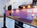 Glass splash back custom made coloured glass for kitchens in ireland